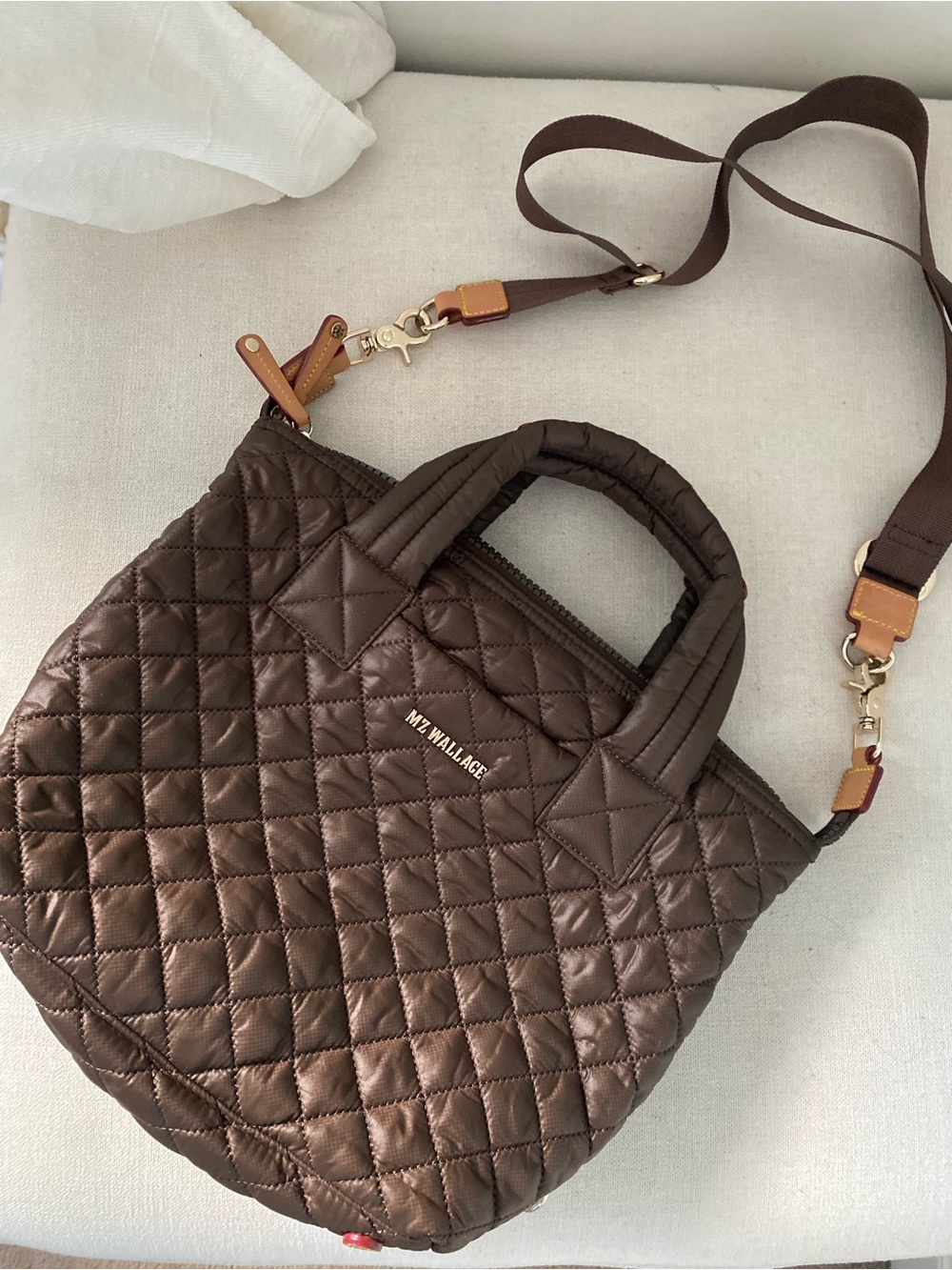 MZ WALLACE Sutton Deluxe $340 | Small | Walnut